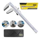 Paquímetro Universal Analógico De Precisão 6 Polegada 150 mm em Aço Precisão 0.05mm Potente BOM6501