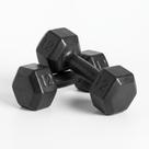 Par 2 halteres sextavado pintado 12kg ideal para treino fitness, musculação e exercícios funcionais em academia e gym profissional