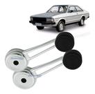 Par 2 Manivela Vidro Cromada Corcel Belina Pampa F1000