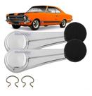 Par 2 Manivela Vidro + Grampo Opala Chevette Caravan Preta