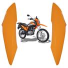 Par aba tanque aleta asa tampa lateral honda nxr bros 160 laranja 2019