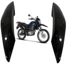 Par aba tanque aleta asa tampa lateral honda nxr bros 160 preto brilho 2015 - 2021