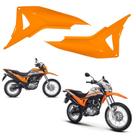 Par aba tanque guia ar tampa aleta lateral honda nxr bros 160 laranja 2015-2021