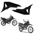 Par aba tanque guia ar tampa aleta lateral honda nxr bros 160 preto 2015-2021