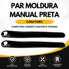 Par Acabamento Interno PRETO Moldura com furo manual do fiat uno Vivace 2011 até 2022