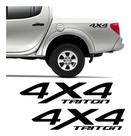 Par Adesivo 4x4 Mitsubishi L200 Triton Lateral Tr03