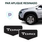 Par Adesivo Aplique Resinado Fiat Toro