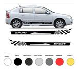 Par Adesivo Carro Astra Chevrolet Faixas Laterais Em Vinil
