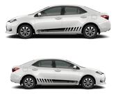 Par Adesivo Carro Corolla Toyota Faixas Laterais Em Vinil