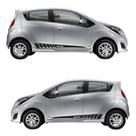 Par Adesivo Carro Spark Chevrolet Faixa Lateral Compatível Par Adesivo Carro Spark Chevrolet Faixa Lateral Compatível