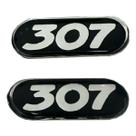 Par Adesivo Emblema Coluna Resinado Peugeot 307 - Todos