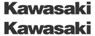 Par Adesivo Emblema Compatível Com Kawasaki Tanque- Preto 06