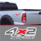Par Adesivo Emblema Lateral Caçamba Ford F250 4x2 Maxpower