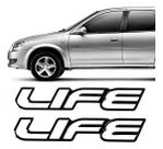 Par Adesivo Emblema Life Resinado Preto Compatível Celta