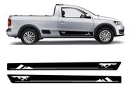 Par Adesivo Faixa Lateral Do Carro Saveiro Volkswagen