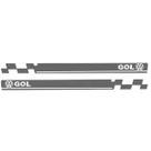 Par Adesivo Faixa Lateral Vw Gol G2 G3 G4 G5 G6 G7 - Grafite