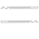 Par Adesivo Faixa Lateral Vw Gol G2 G3 G4 G5 G6 G7 - Prata