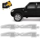 Par Adesivos 4x4 Pajero Tr4 2014/16 Emblema Lateral Resinado