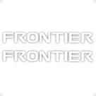 Par Adesivos Compatível Frontier Rack Teto Longarina Branco