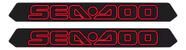 Par Adesivos Do Casco Inferior Sea Doo Rxp 260 2013 Vermelho