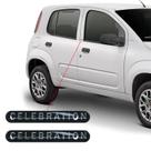 Par Adesivos Emblema Celebration Fiat Palio Siena Resinado