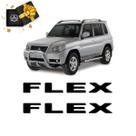 Par Adesivos Flex Preto Do Capô Pajero Tr4 Resinado Par Adesivos Flex Preto Do Capô Pajero Tr4 Resinado