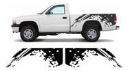 Par Adesivos Lateral Caçamba Compatível Dodge Dakota Cmba208