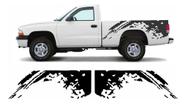 Par Adesivos Lateral Caçamba Compatível Dodge Dakota Cmba208