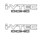 Par Adesivos Lateral Civic I-Vtec Dohc - Prata