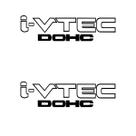 Par Adesivos Lateral Civic I-Vtec Dohc - Preto