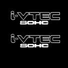 Par Adesivos Lateral Civic I-Vtec Sohc - Branco