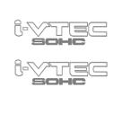 Par Adesivos Lateral Civic I-Vtec Sohc - Prata