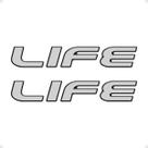 Par Adesivos Life Corsa Celta 2007/ Emblema Lateral Genérico