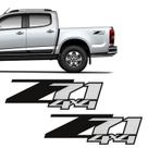 Par Adesivos Z71 S10 Silverado D20 Emblema Lateral Chevrolet