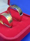 Par Aliança Modelo tradiciona Reta Ouro18 Kilates 12 gr 8mm