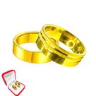 Par Alianças Casamento Banhada Ouro 18k 6mm Noivado Reta Tradicional Anatomica Luxo Par Alianças Casamento Banhada Ouro 18k 6mm Noivado Reta Tradicional Anatomica Luxo