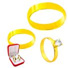 Par Alianças Compromisso 4mm Banhado Ouro 18k Reta + Anel Solitário 2mm Ouro 18k Casamento Noivado Luxo Par Alianças Compromisso 4mm Banhado Ouro 18k Reta + Anel Solitário 2mm Ouro 18k Casamento Noivado Luxo