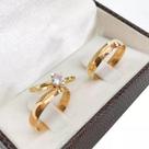 Par Alianças Tradicional Abaulada Anatômica 4mm 6gr Ouro18k Maciço