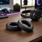 Par Almofada Elastica Compativel com Corsair HS50 HS60 HS70 PRO Earcup Espuma De Memoria Fone Gamer