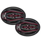 Par Alto Falante Bomber 6x9 Bicho Papão 350w Rms 4 Ohms Pentaxial com Led