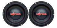 Par alto falante spyder subwoofer 12 pol nitro 700w rms 4 ohms g5 preto