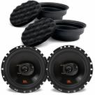 Par Alto Falantes 6 pol JBL 6TRFX55 110W e 2 Buffer Silicone Tecnhoise Espuma Isolamento Acústico