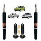 Par Amortecedor Dianteiro Kyb Linha Klassic + Kit Batente Vw Saveiro G2 G3 G4 1998 A 2008