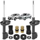 Par Amortecedor Nakata + Kit Batente Axios Dianteiro Renault Sandero 2007 A 2013