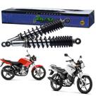 Par amortecedor suspensão traseiro cromado c/ regulagem yamaha ybr factor 125 2000-2016