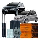 Par Amortecedor Traseiro Batente Coifa Coxim Fiat Idea
