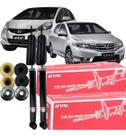 Par Amortecedor Traseiro Honda City Fit 2009 Á 2014