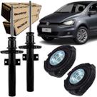 Par Amortecedor VW Fox Polo Spacefox Dianteiro + Coxim Axios