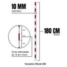 Par Antena Volei/Futvôlei Fibra De Vidro Maciça Tam.Oficial