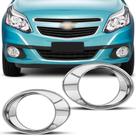 Par Aplique Aro Cromado Farol de Milha Chevrolet Agile 2009 a 2013 Fácil Instalação - Flash Par Aplique Aro Cromado Farol de Milha Chevrolet Agile 2009 a 2013 Fácil Instalação - Flash